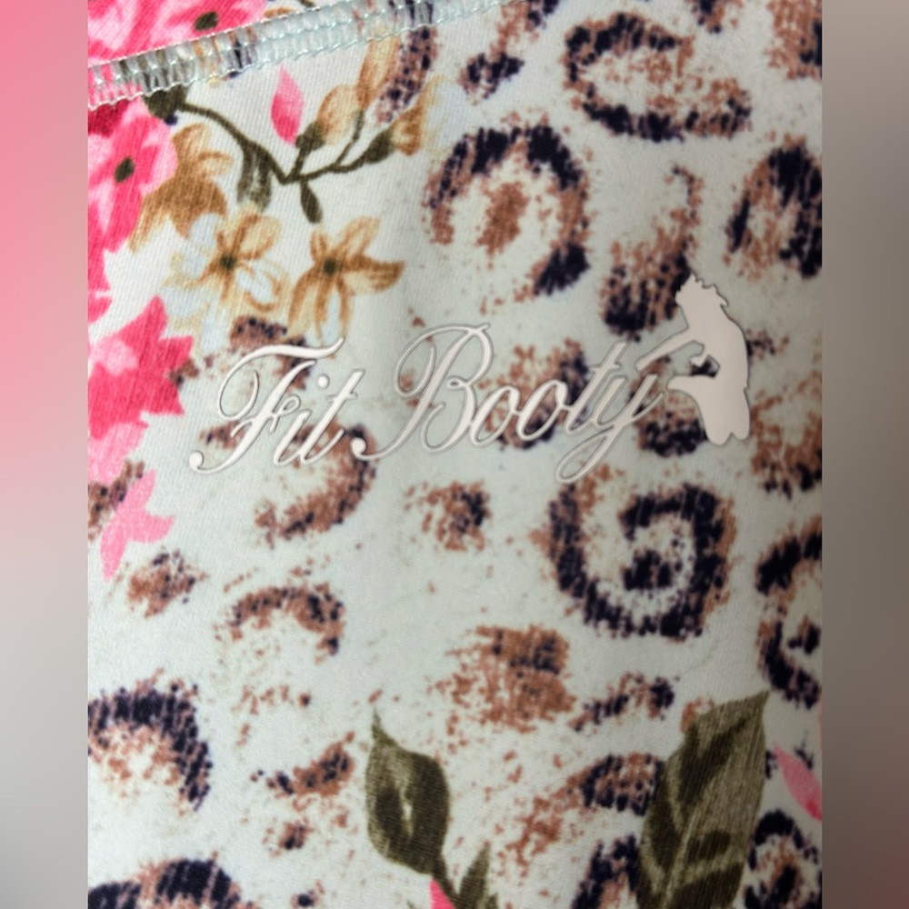 Fit Booty Scrunch Butt Floral/Animal Print Leggings